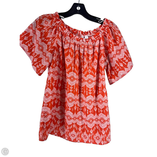 Top Short Sleeve By New York And Co In Red, Size: Xs