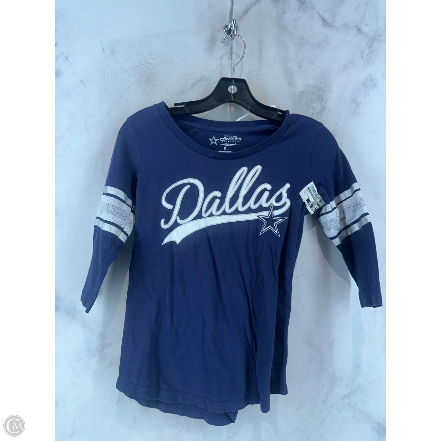 Top Short Sleeve By Clothes Mentor In Navy, Size: S