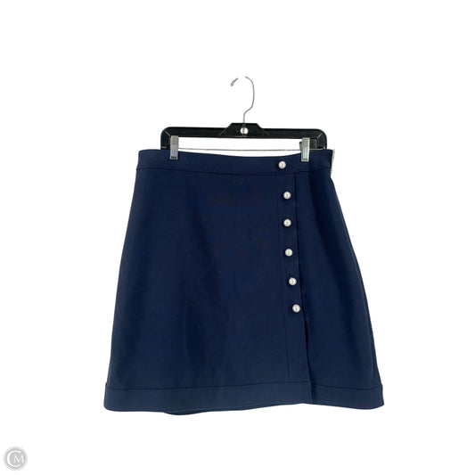 Skirt Midi By Ann Taylor In Navy, Size: 12