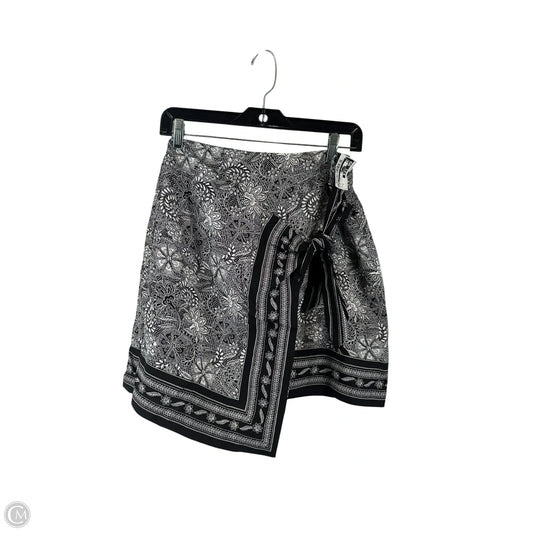 Skirt Mini & Short By Loft In Black & White, Size: 0