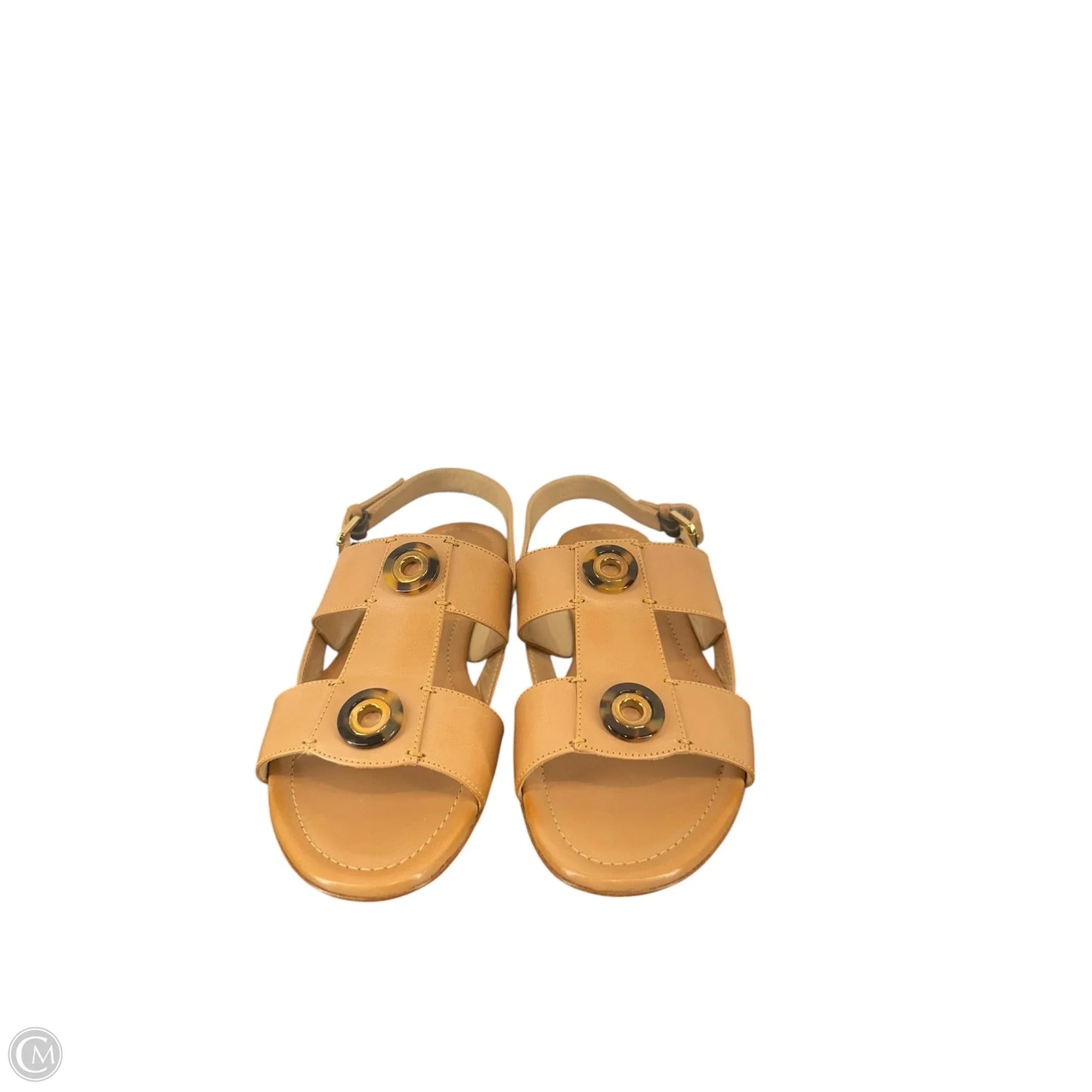 Sandals Flats By Clothes Mentor In Brown, Size: 6.5