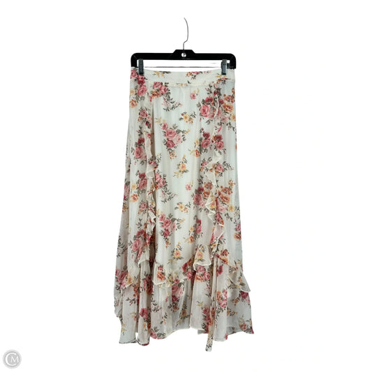 Skirt Maxi By Altard State In Pink & White, Size: L