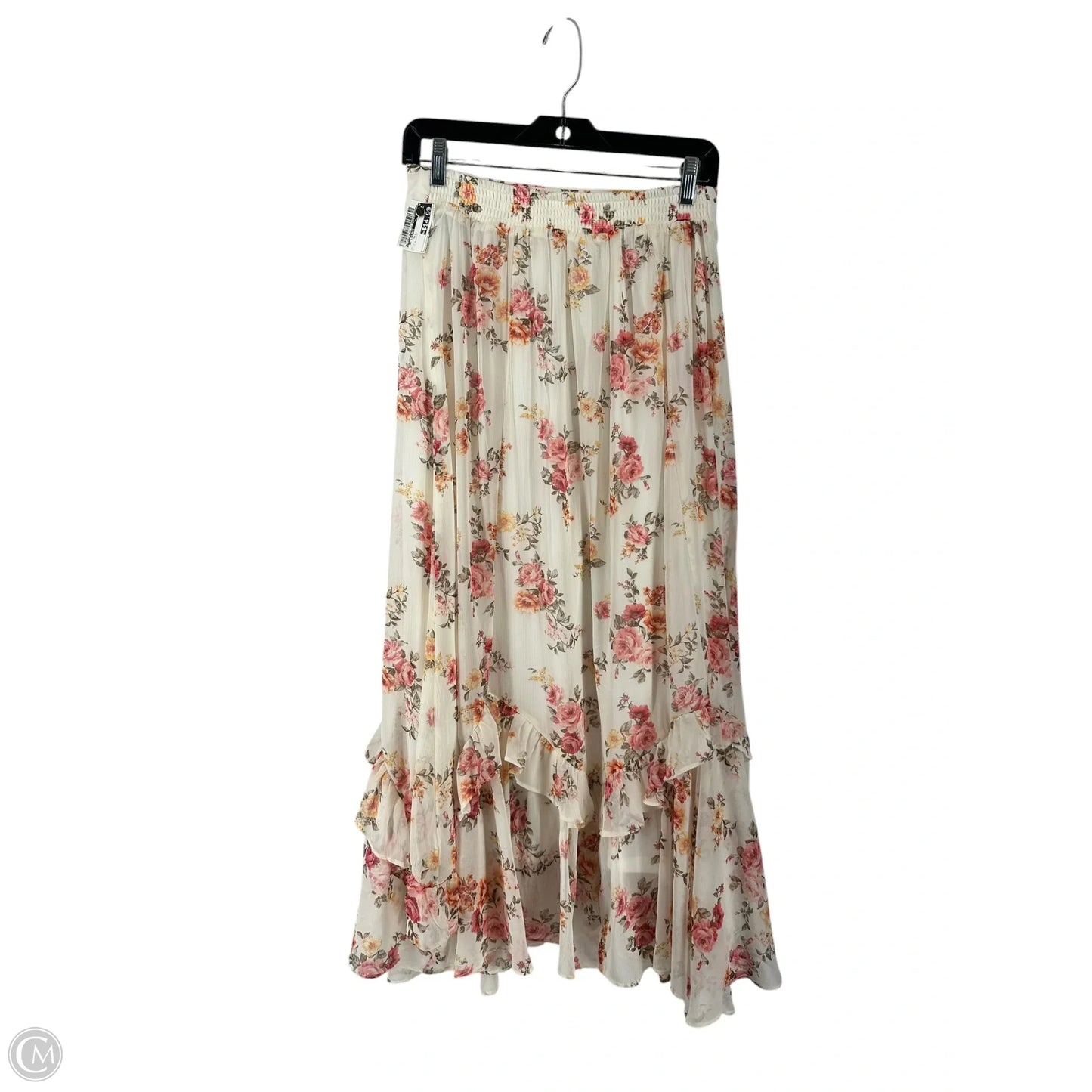 Skirt Maxi By Altard State In Pink & White, Size: L