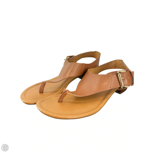 Sandals Flats By Tommy Hilfiger In Brown, Size: 6.5