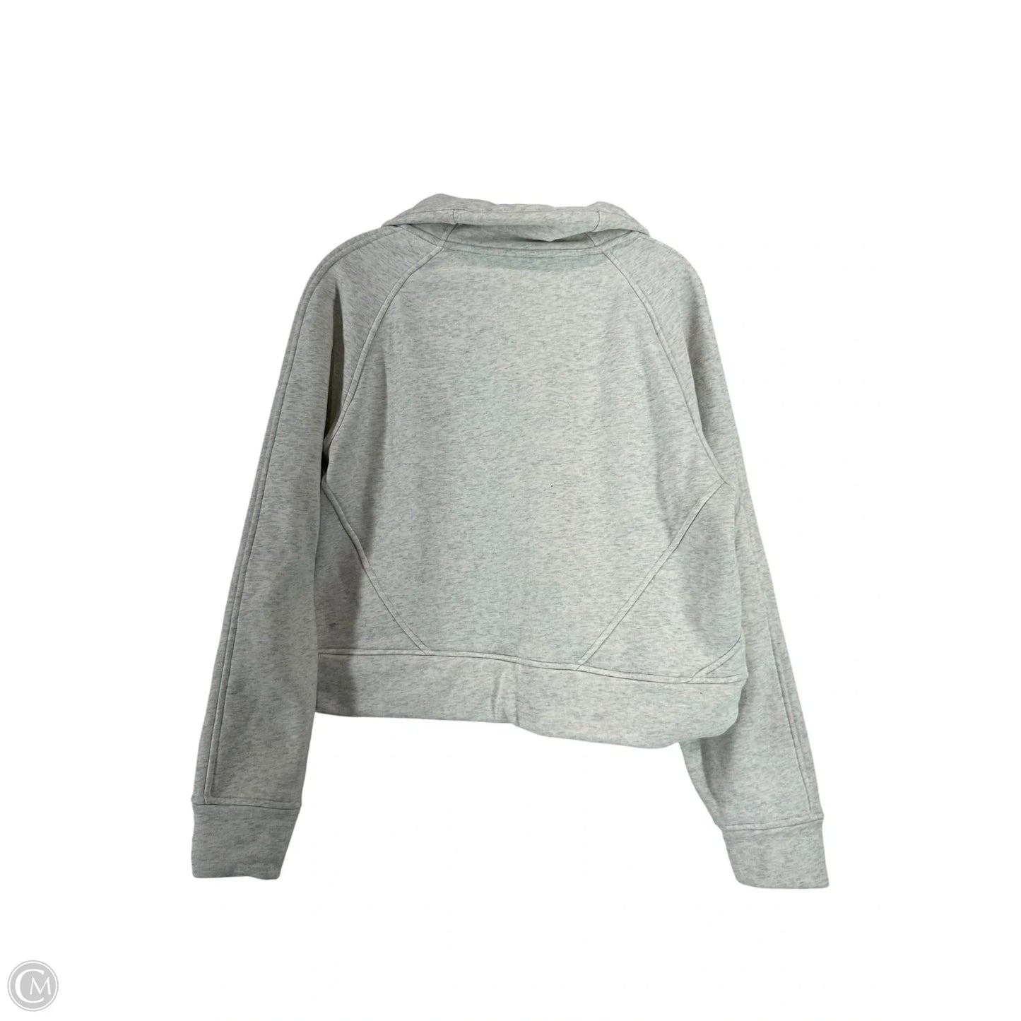 Sweatshirt Collar By Clothes Mentor In Grey, Size: M