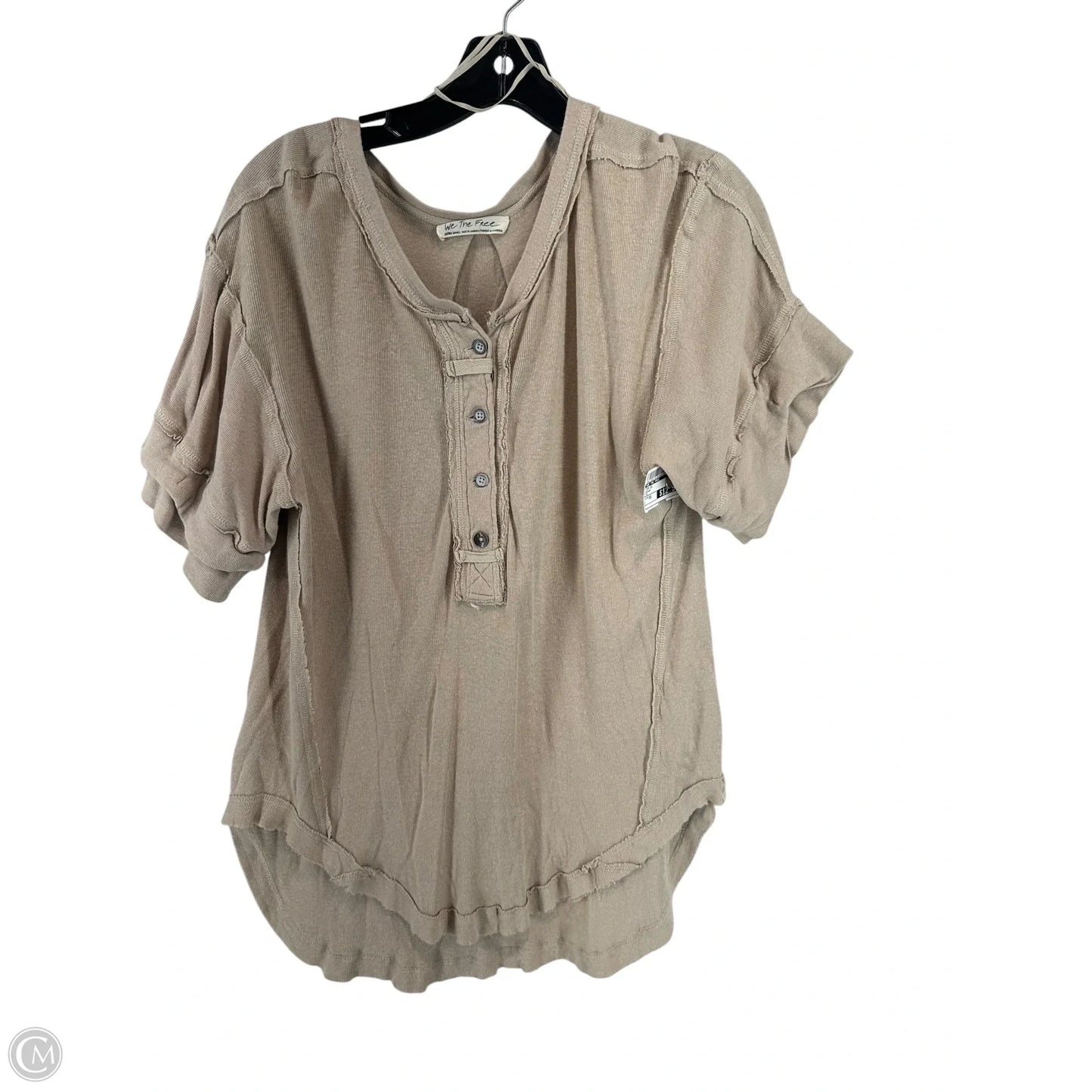 Top Short Sleeve By We The Free In Brown, Size: Xs
