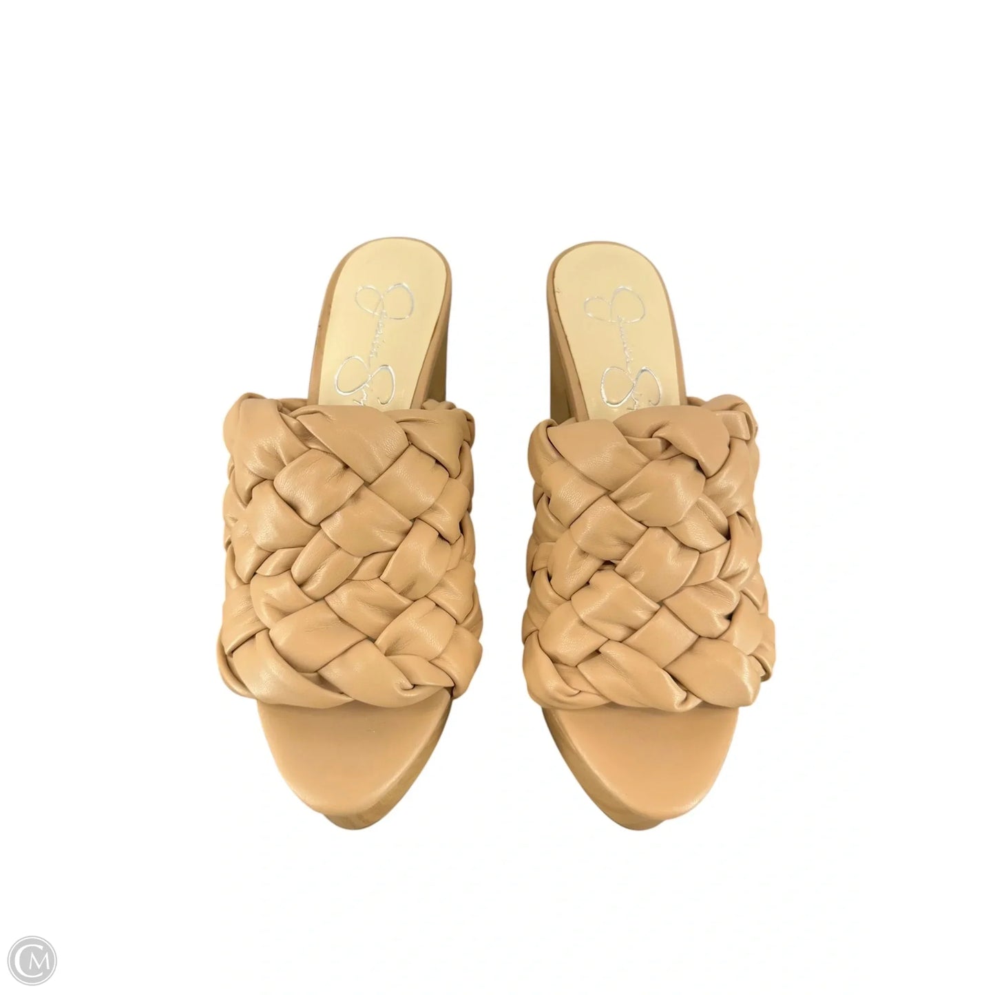 Sandals Heels Block By Jessica Simpson In Brown, Size: 7.5