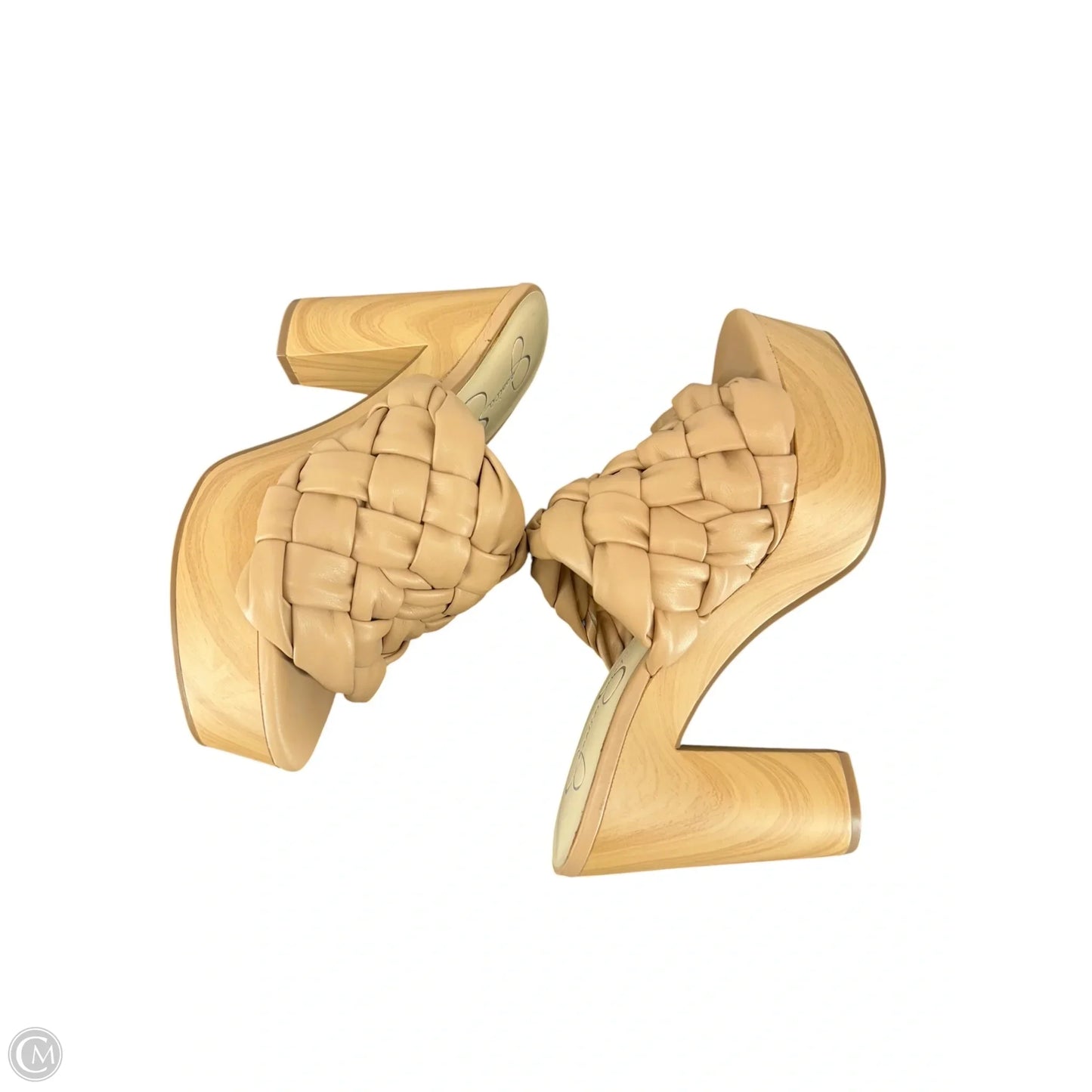 Sandals Heels Block By Jessica Simpson In Brown, Size: 7.5