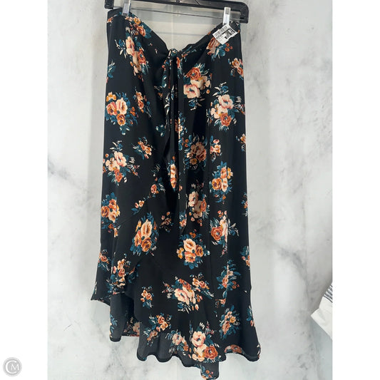 Skirt Maxi By Xhilaration In Floral Print, Size: L