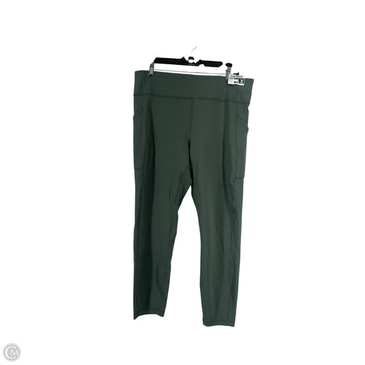 Athletic Leggings By Lululemon In Green, Size: 14
