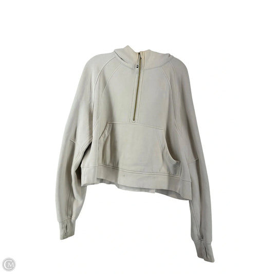 Athletic Jacket By Lululemon In Tan, Size: Xl