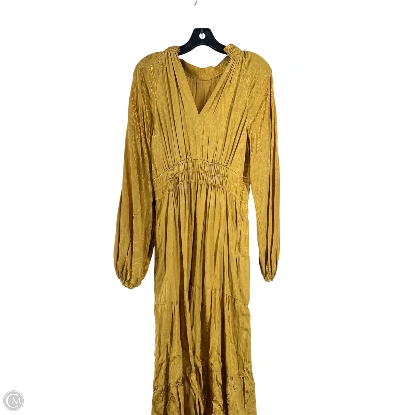 Dress Casual Maxi By Anthropologie In Gold, Size: S