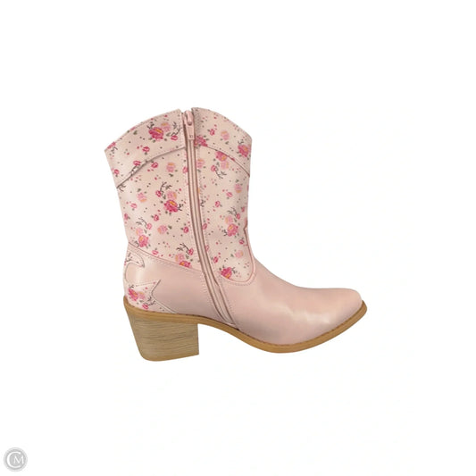 Boots Ankle Heels By Pierre Dumas In Pink, Size: 8.5