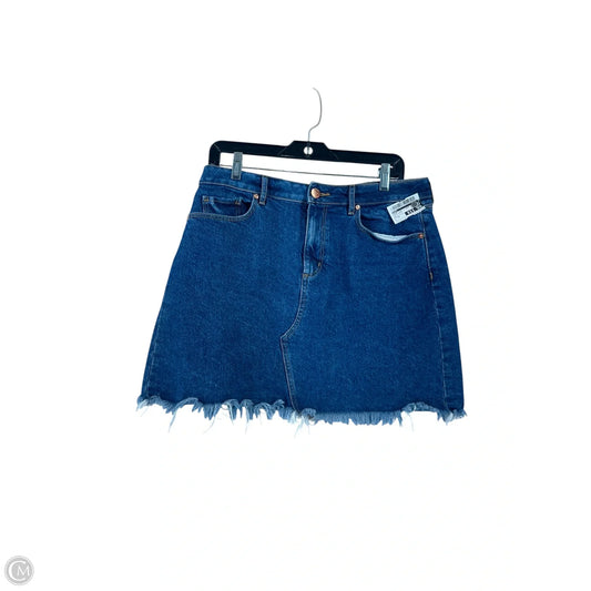 Skirt Mini & Short By Loft In Blue Denim, Size: 8