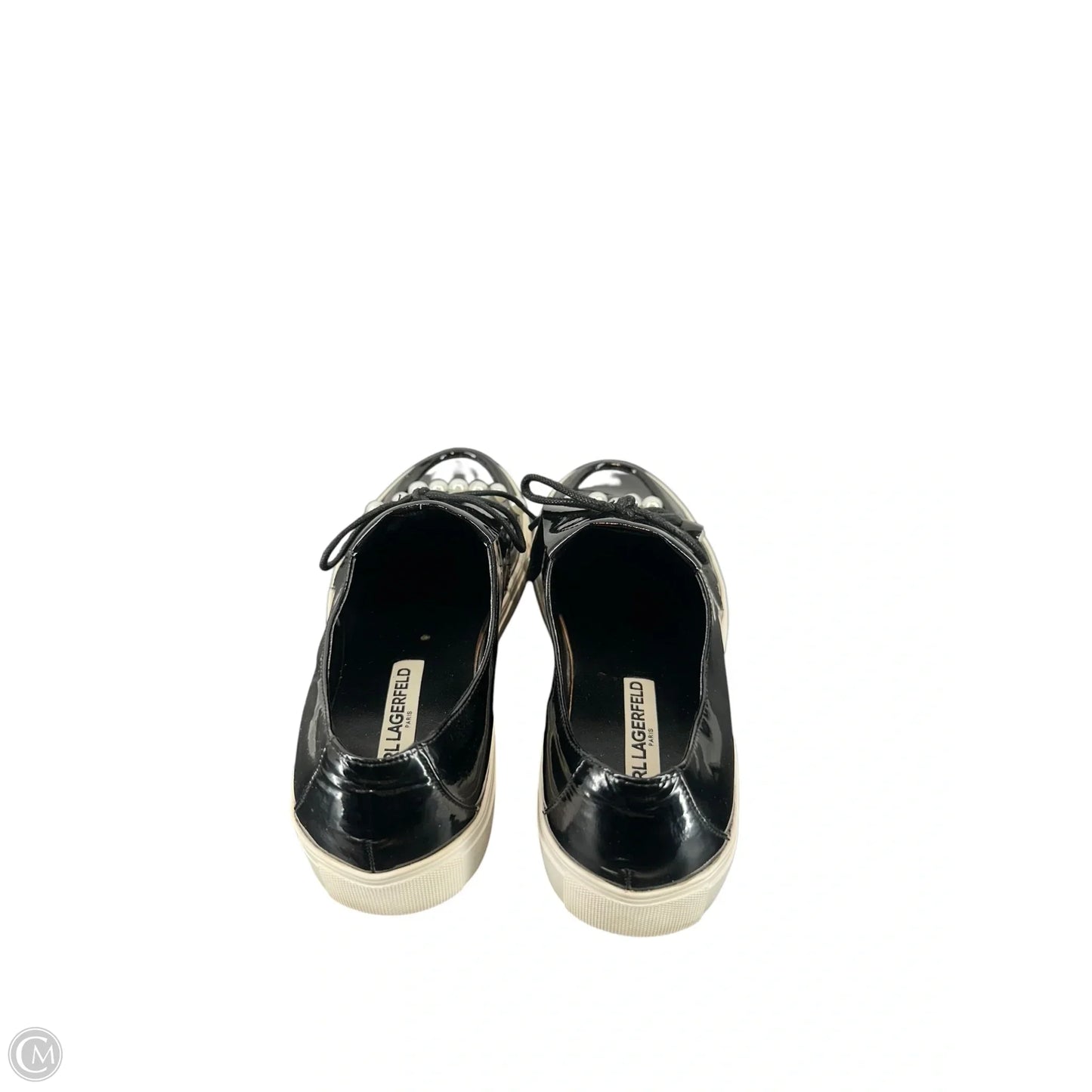 Shoes Designer By Karl Lagerfeld In Black, Size: 6.5