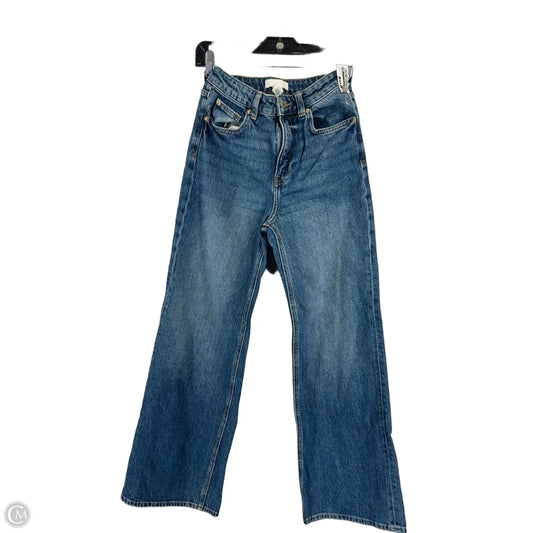 Jeans Straight By H&m In Blue Denim, Size: 2