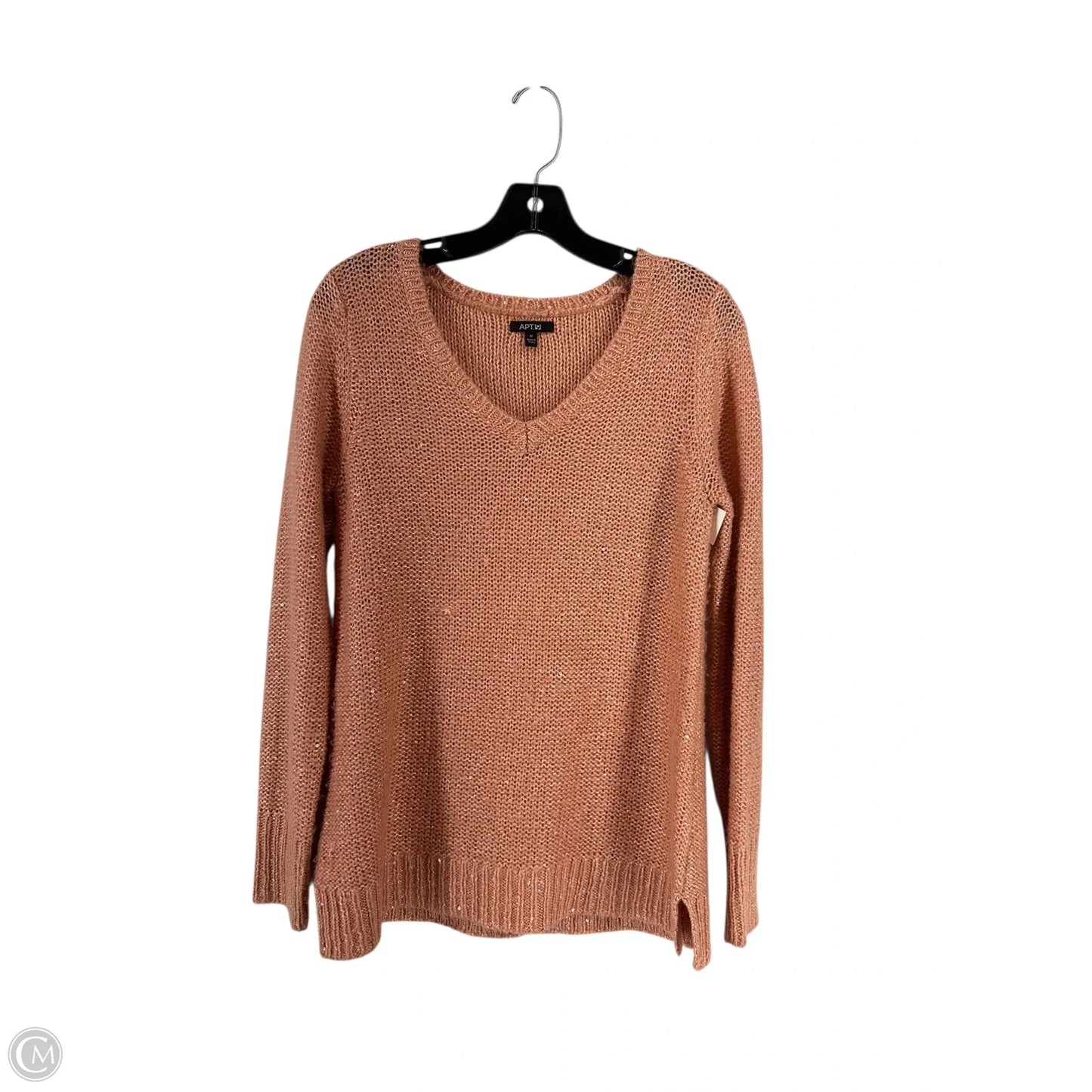 Sweater By Apt 9 In Orange, Size: M