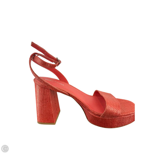Shoes Heels Block By Marc Fisher In Red, Size: 10