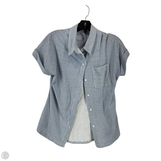 Top Short Sleeve By Emily Daniels In Blue, Size: S