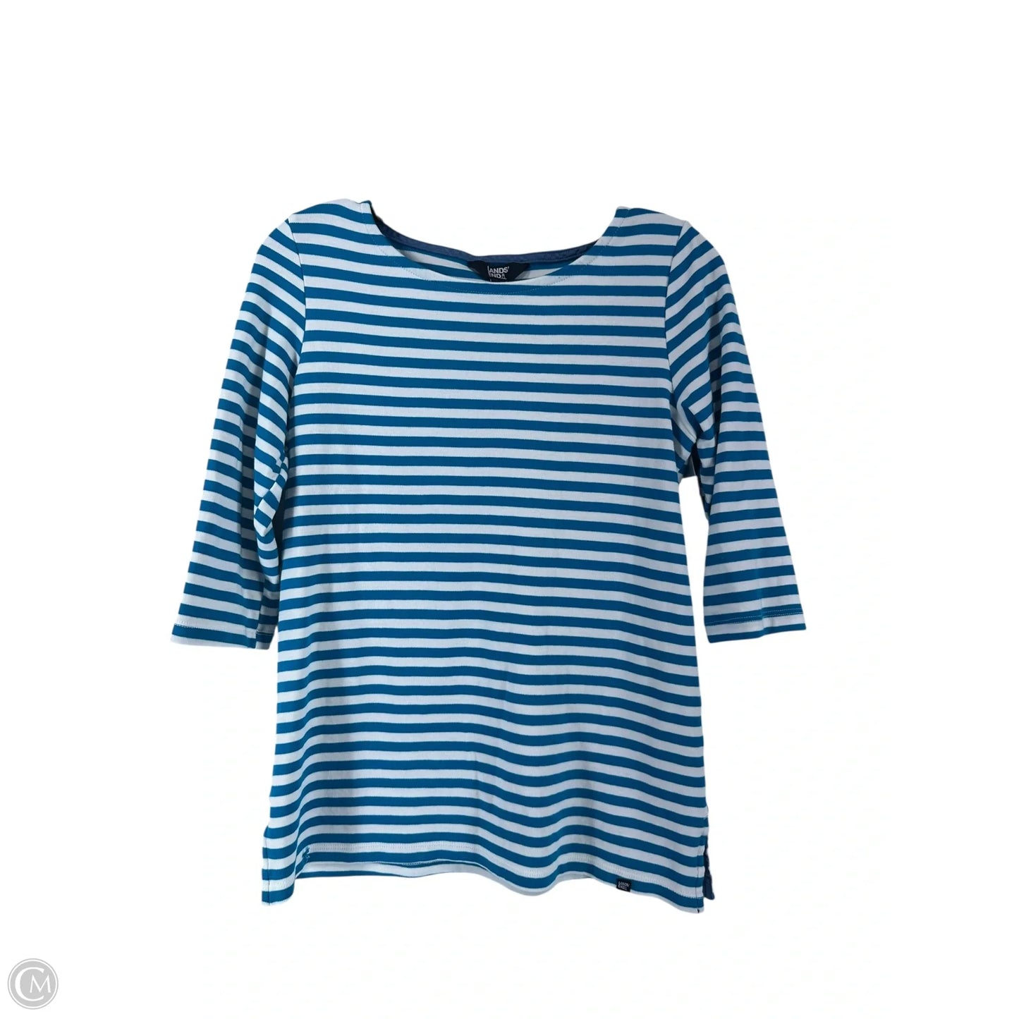 Top Short Sleeve By Lands End In Teal, Size: S