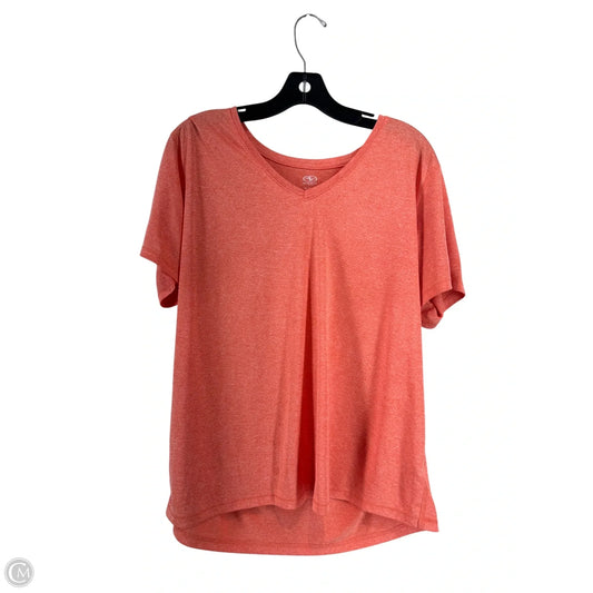 Top Short Sleeve Basic By Atlantic In Orange, Size: Xl