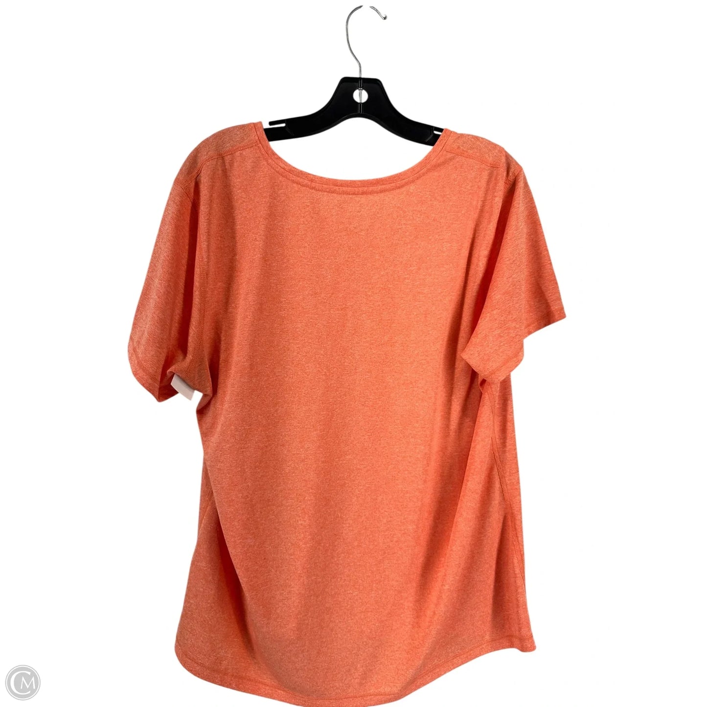 Top Short Sleeve Basic By Atlantic In Orange, Size: Xl