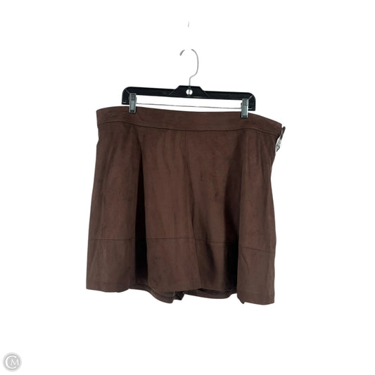 Skort By Lane Bryant In Brown, Size: 20