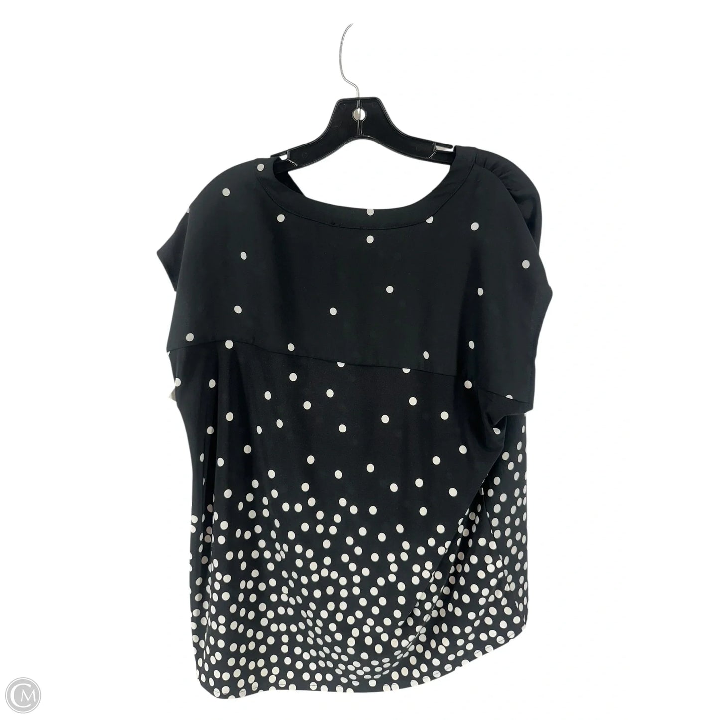 Top Short Sleeve By Ann Taylor In Black, Size: M