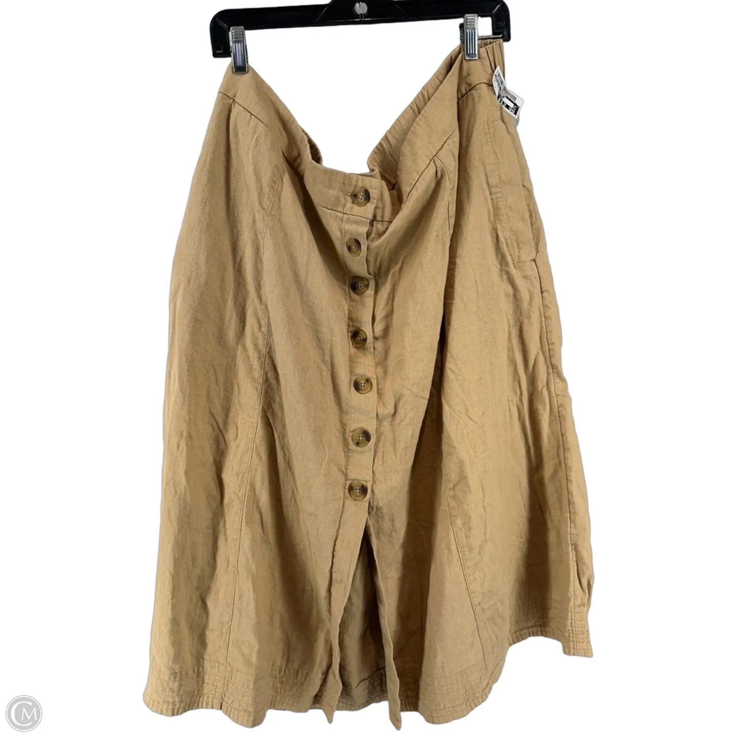 Skirt Maxi By Universal Thread In Tan, Size: 2x