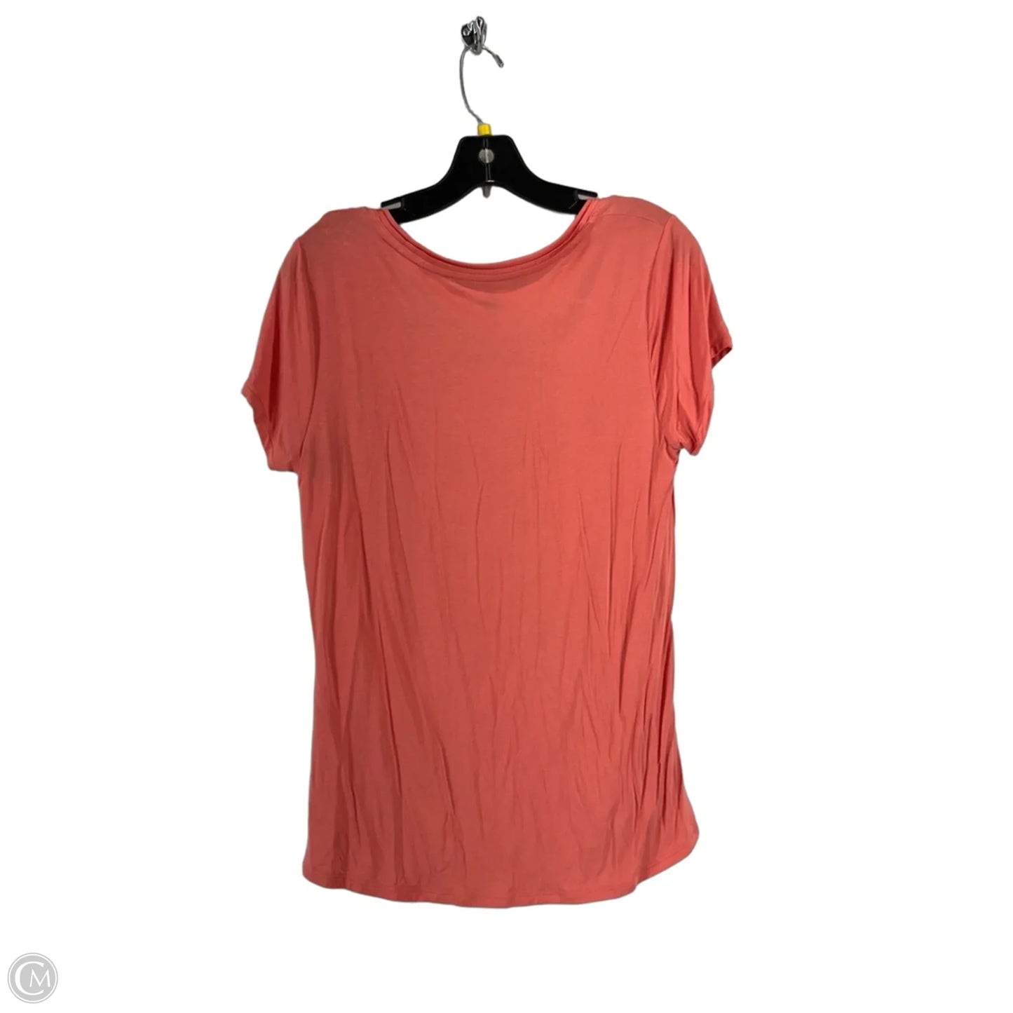 Top Short Sleeve Basic By White House Black Market In Coral, Size: M