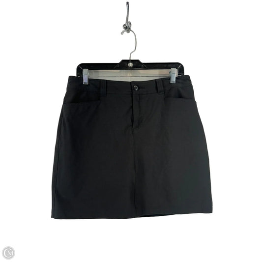 Skort By Eddie Bauer In Black, Size: 8