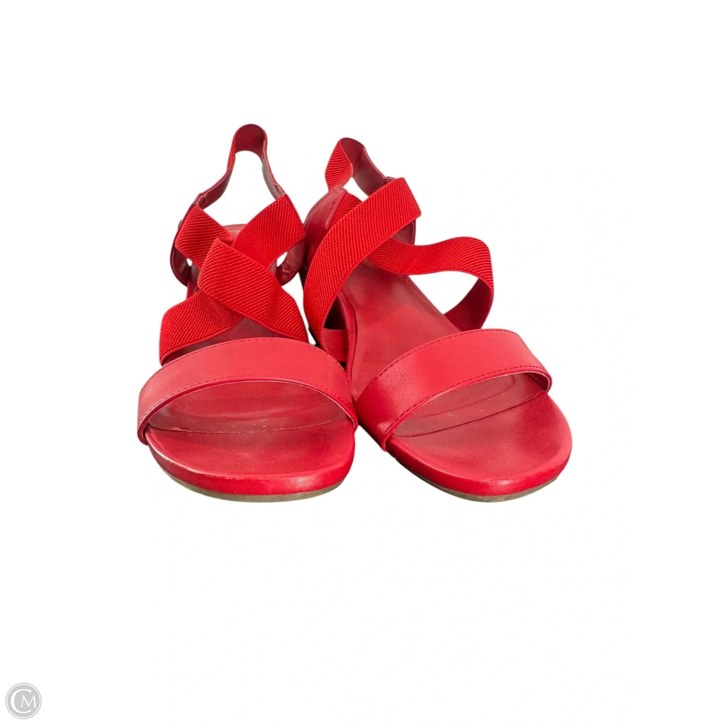Sandals Heels Block By Bandolino In Red, Size: 9.5
