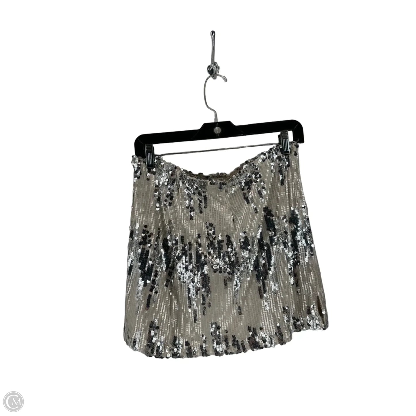 Skirt Midi By Madden Nyc In Silver, Size: S