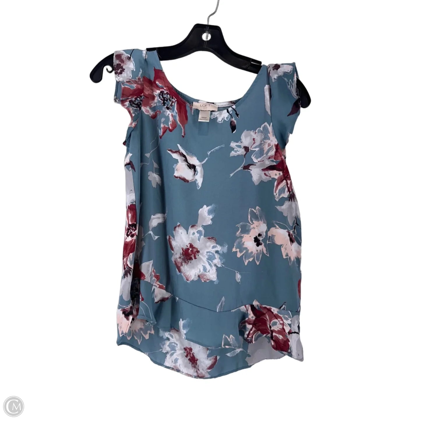 Top Sleeveless By Loft In Blue, Size: Xsp