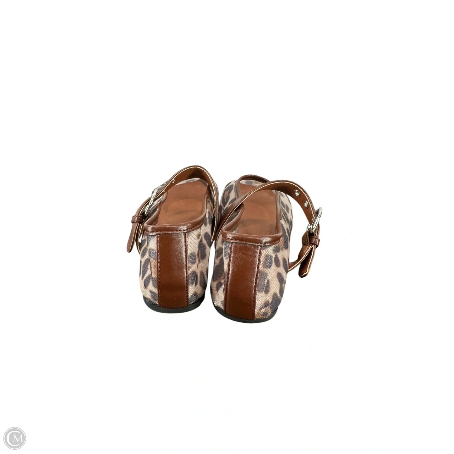 Sandals Flats By Clothes Mentor In Animal Print, Size: 9