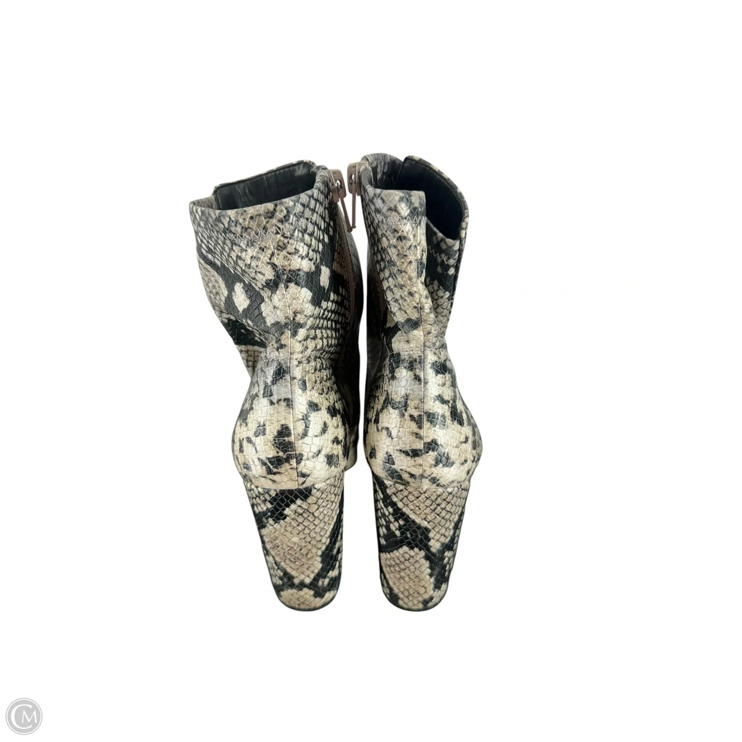 Boots Ankle Heels By Aldo In Animal Print, Size: 6