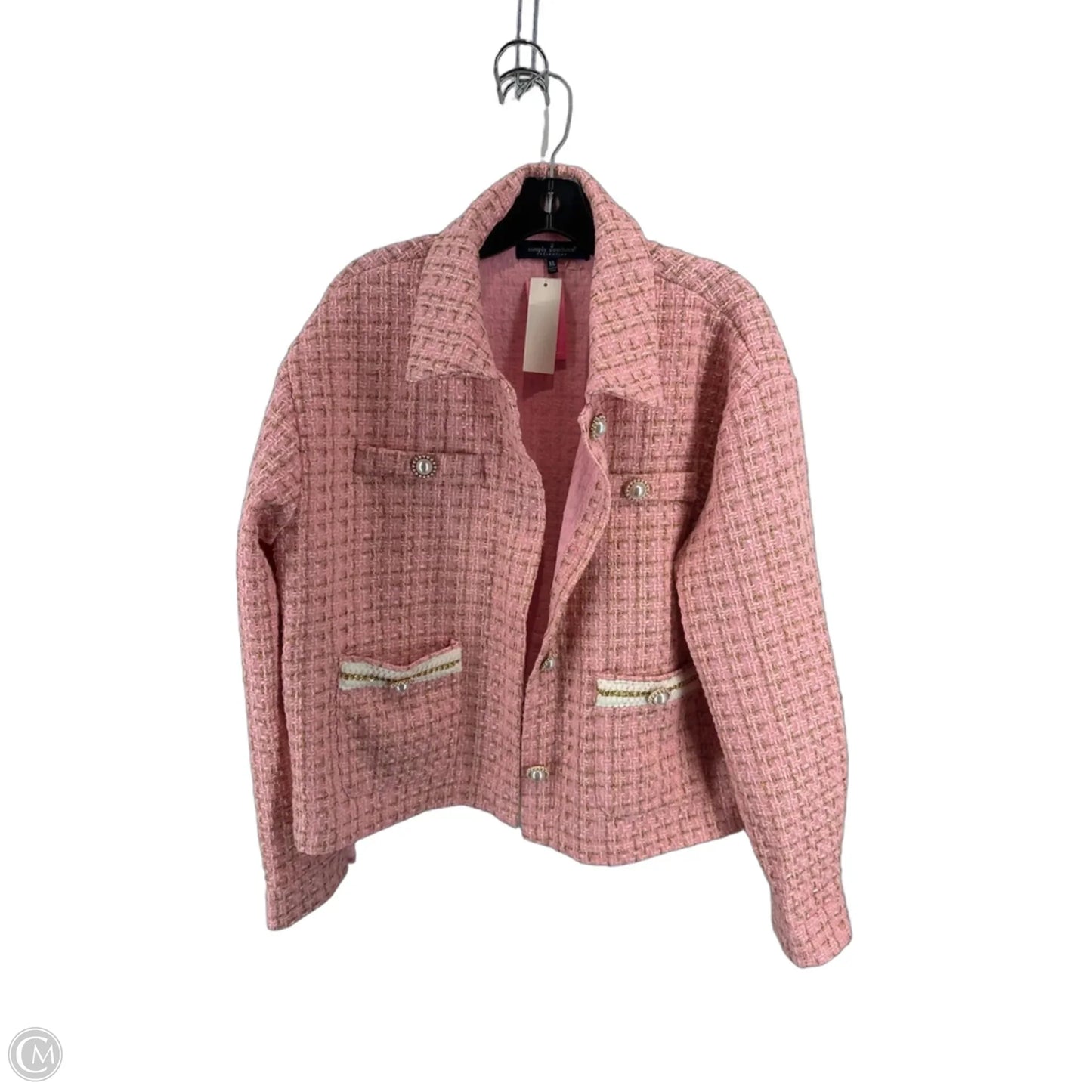 Blazer By Simply Southern In Pink, Size: Xl