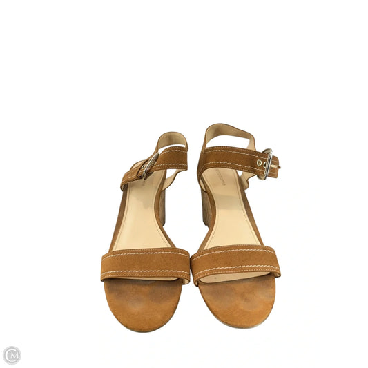 Sandals Heels Platform By Liz Claiborne In Brown, Size: 8