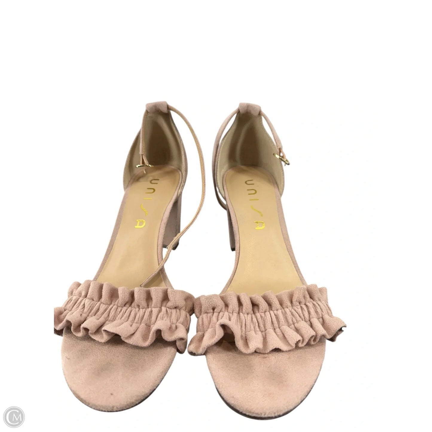 Sandals Heels Block By Unisa In Pink, Size: 8
