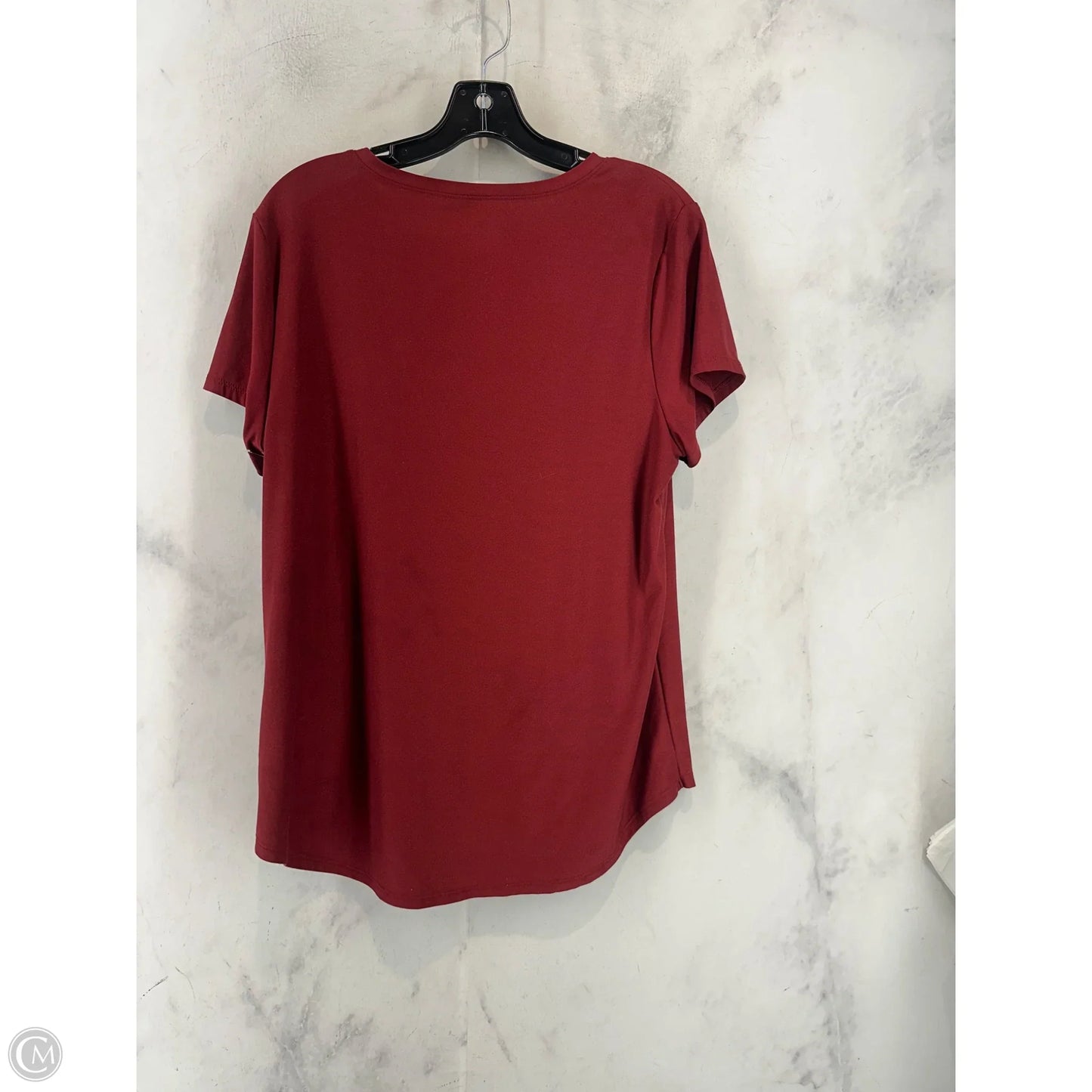 Top Short Sleeve Basic By No Boundaries In Red, Size: Xl