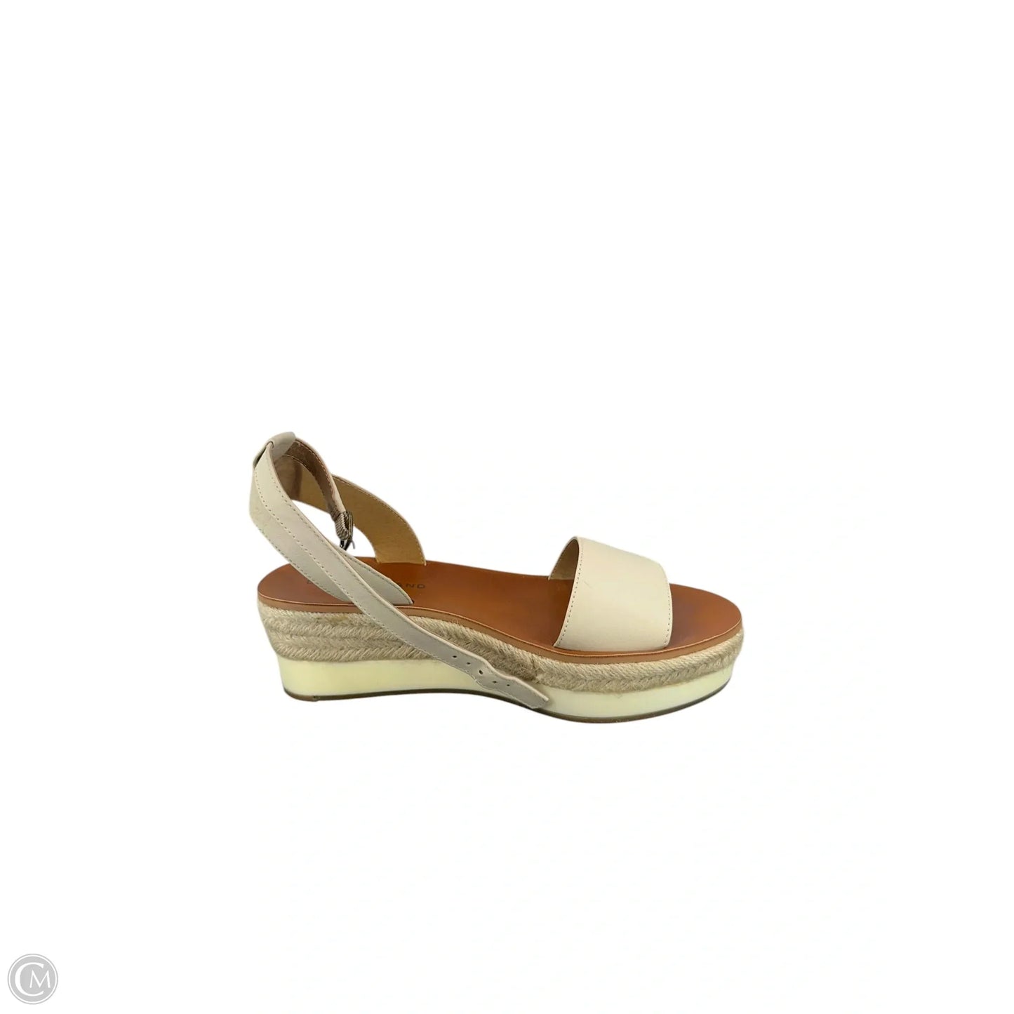 Sandals Heels Platform By Lucky Brand In Cream, Size: 7.5