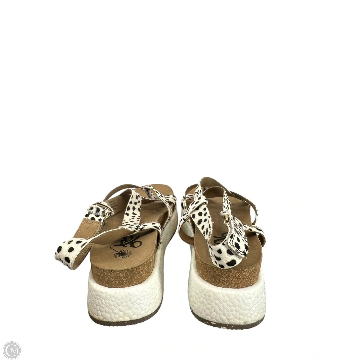 Sandals Heels Platform By Clothes Mentor In Animal Print, Size: 8