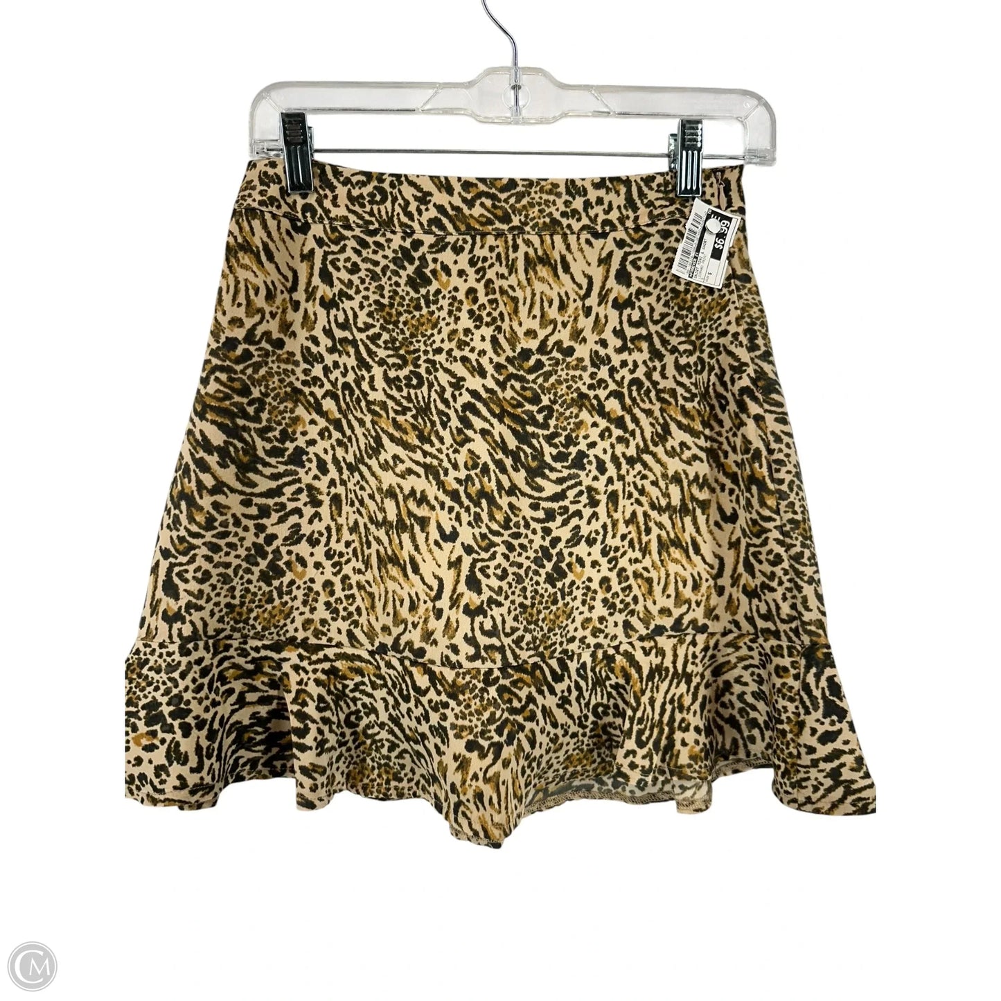 Skirt Mini & Short By Forever 21 In Leopard Print, Size: S
