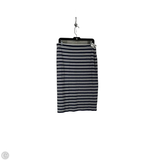Skirt Midi By Clothes Mentor In Striped Pattern, Size: L