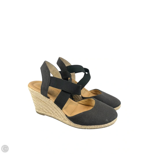 Shoes Heels Wedge By Me Too In Black, Size: 8