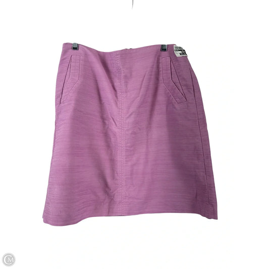 Skirt Midi By Ann Taylor In Purple, Size: 8