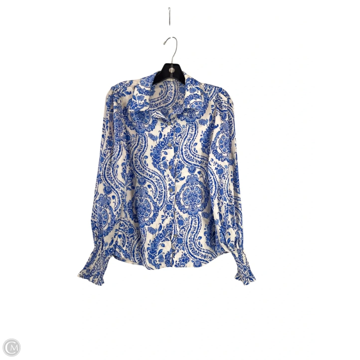 Top Long Sleeve By Entro In Blue, Size: S