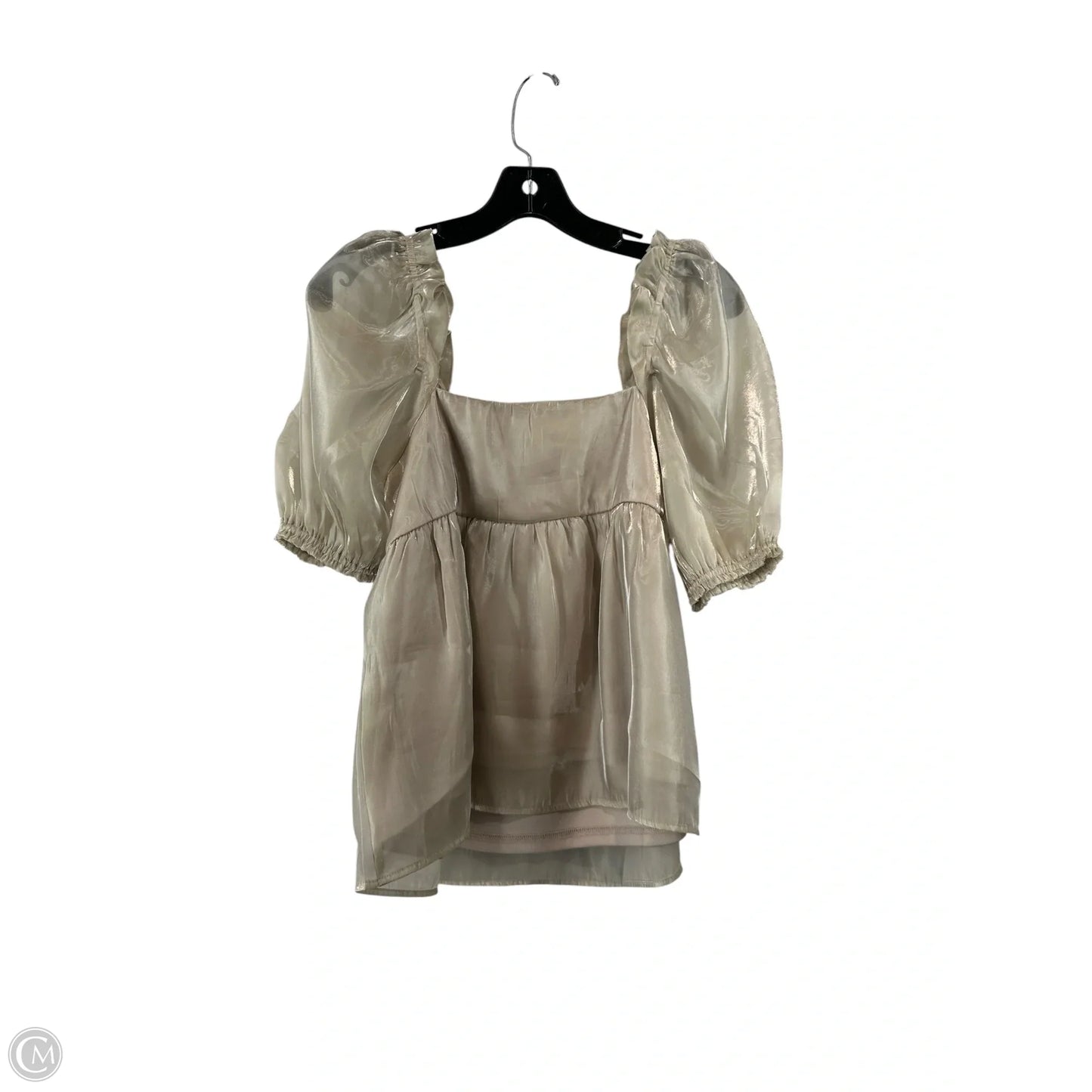 Top Short Sleeve By Altard State In Beige, Size: S