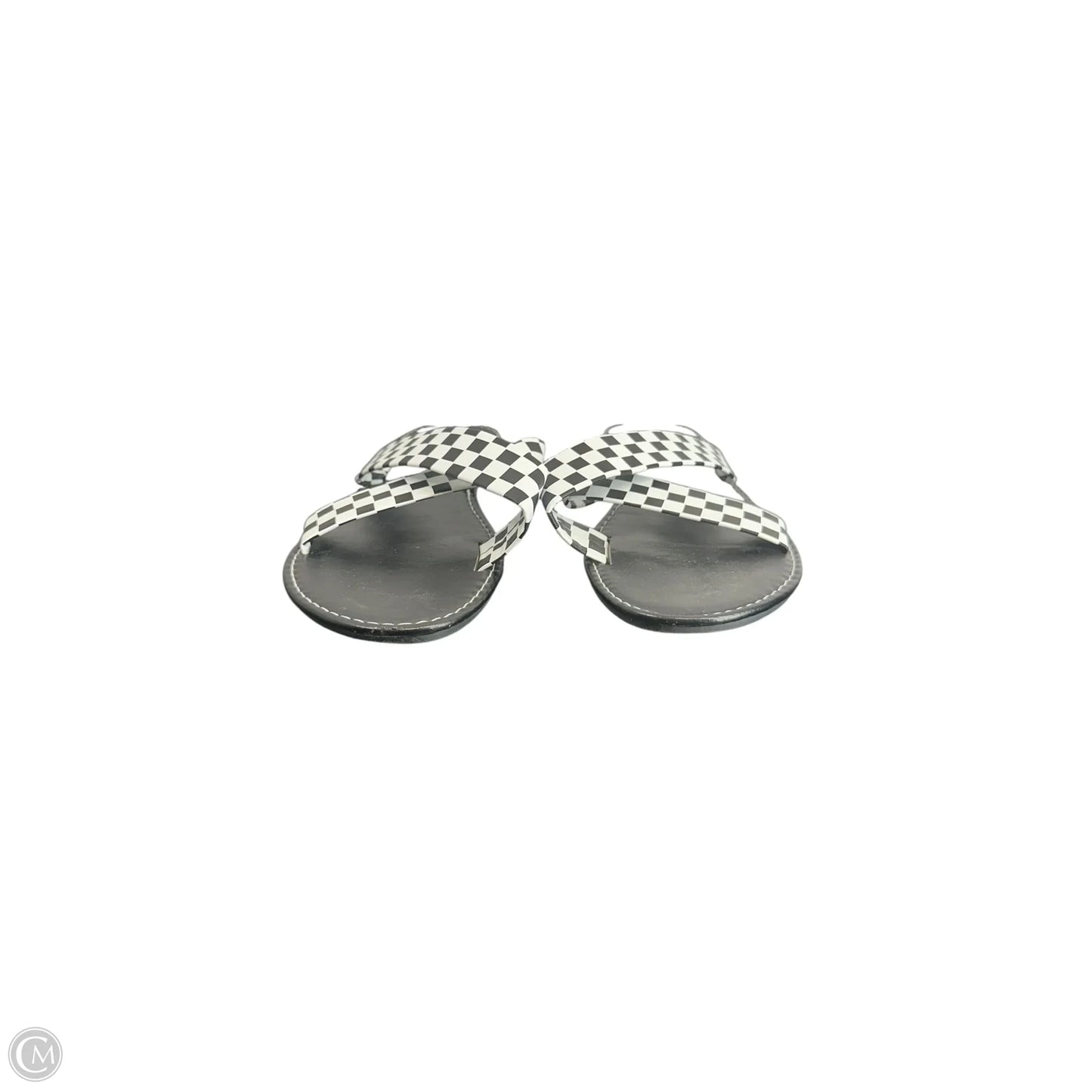 Sandals Flats By Clothes Mentor In Black, Size: 10