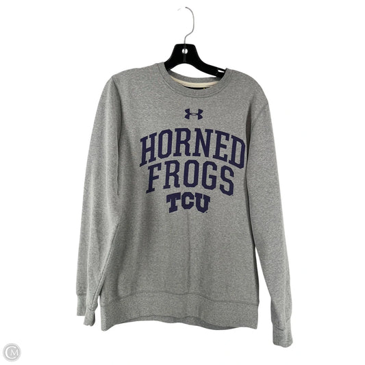 Sweatshirt Collar By Under Armour In Grey, Size: M